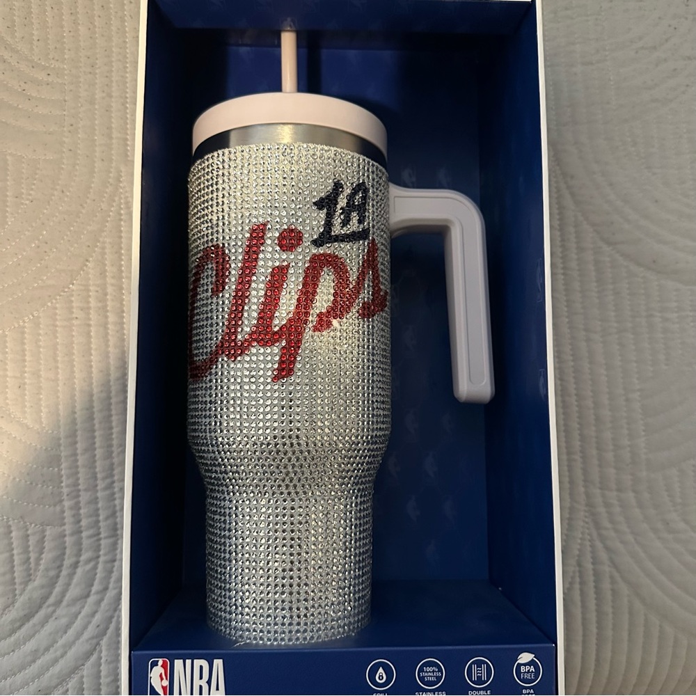 NBA LA Clippers Blue and White Bling Box